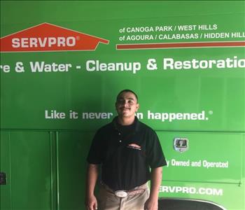 Giovanni Lepe, team member at SERVPRO of Agoura / Calabasas / Hidden Hills